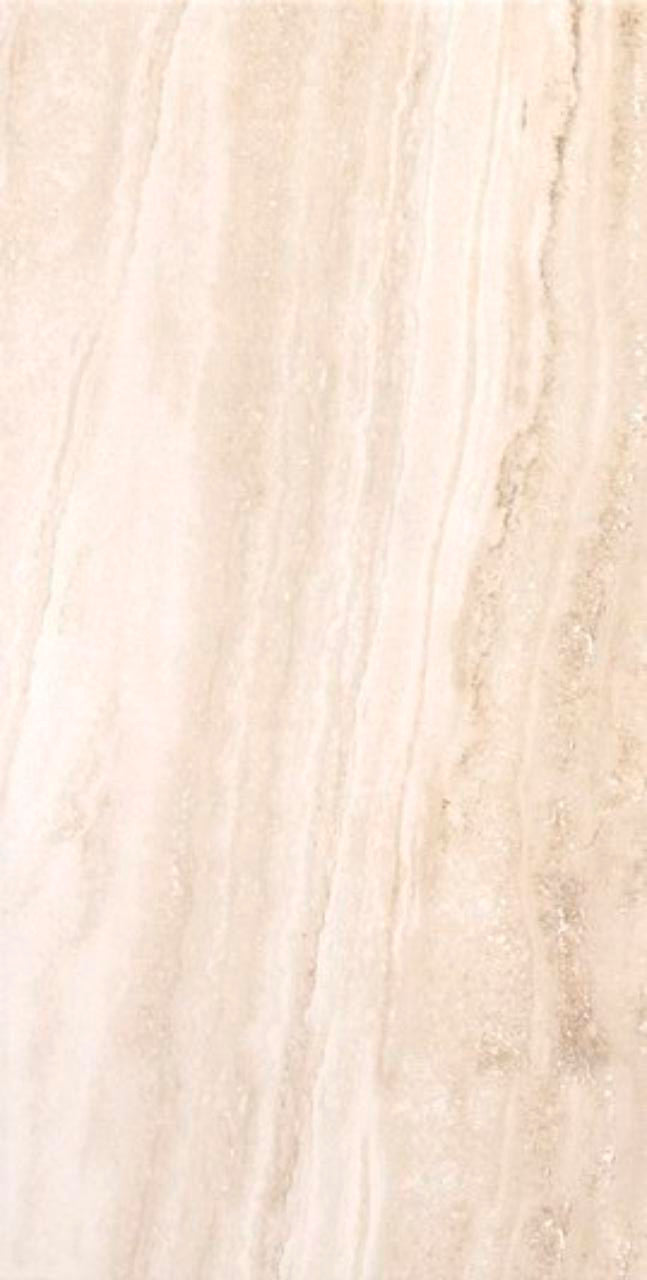 Travertino Navona Bianco 12x24 Polished Travertine Look Porcelain Tile