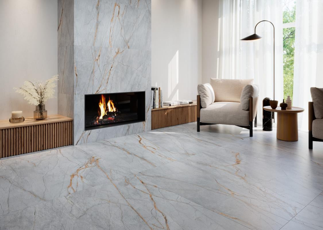 Blue Roma 24x48 Stone Look Porcelain Tile
