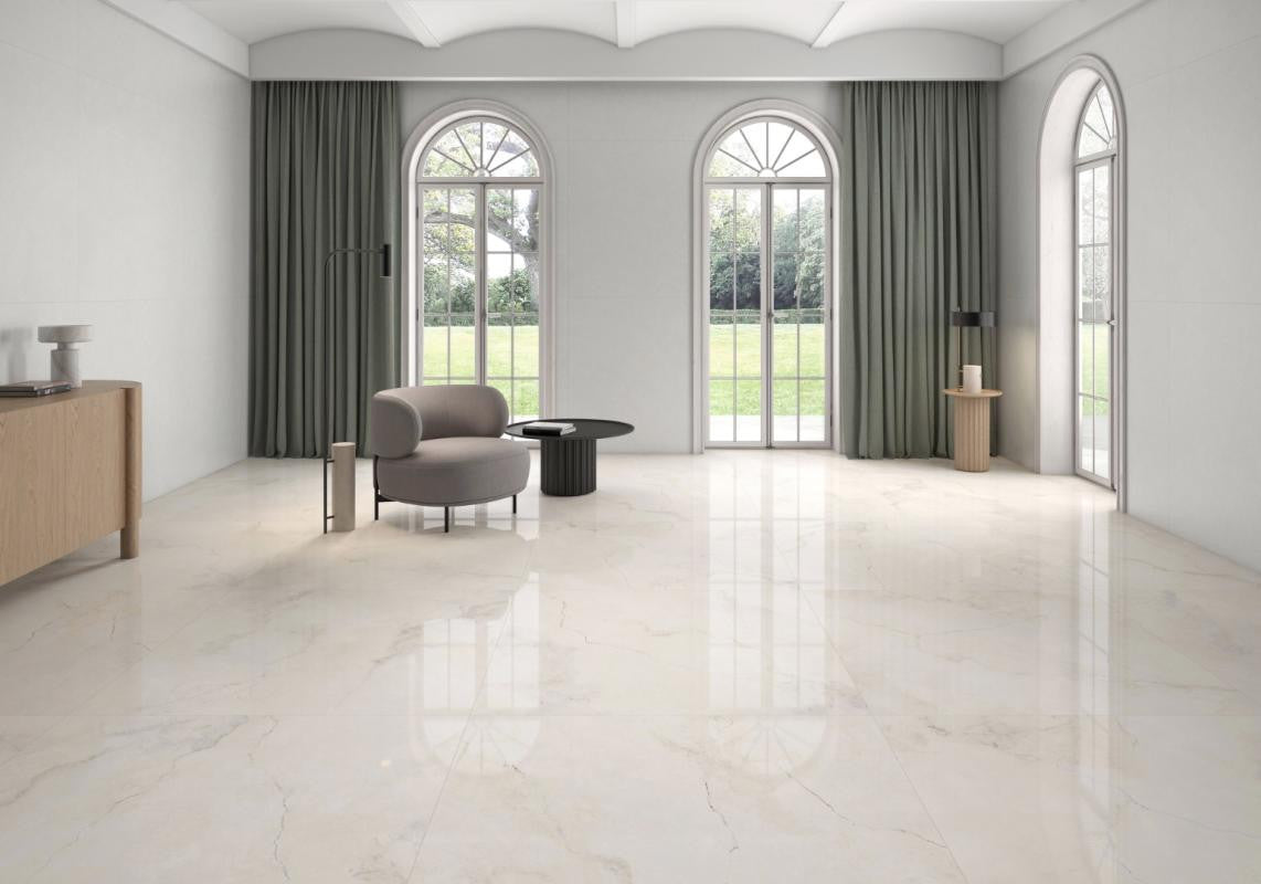 Creta Cream Polished 12x24 Porcelain Tile