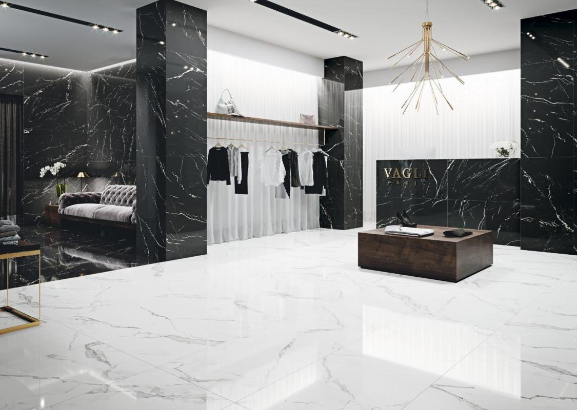 Marmorea Estatuario 24x24 Marble Look Porcelain Tile