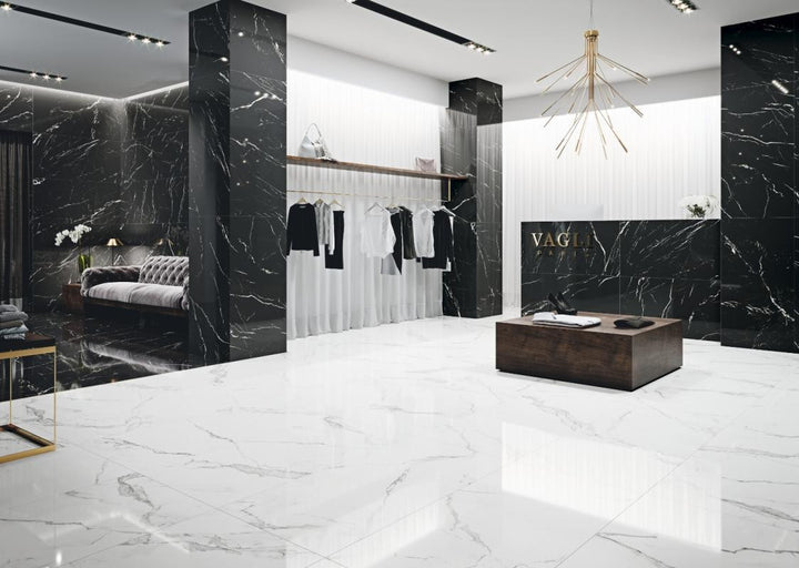 Marmorea Estatuario 24x24 Marble Look Porcelain Tile
