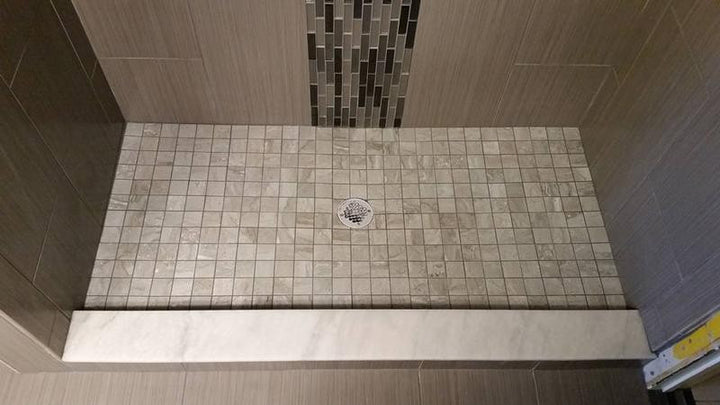 Grey Black and Taupe Glass Stick Mosaic Tile 12x12 Sheet
