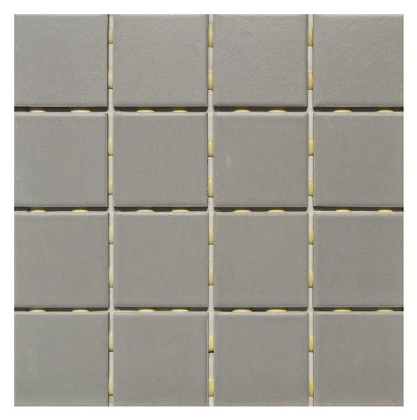 OM-13419 Dark Gray 3x3 Ceramic Mosaic Tile 12x12 Sheet
