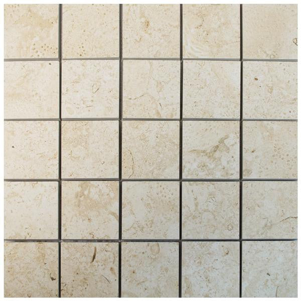 Coralina Belice Blanco 2x2 Porcelain Mosaic Tile 12x12 Sheet