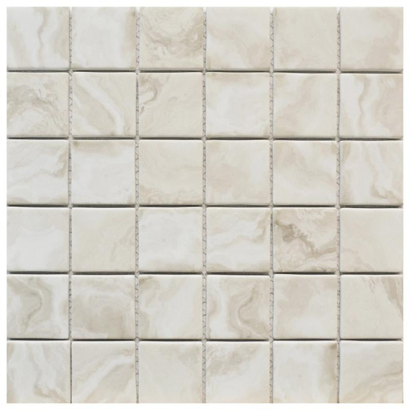 Regal Beige 2x2 Glass Mosaic 12x12 Sheet