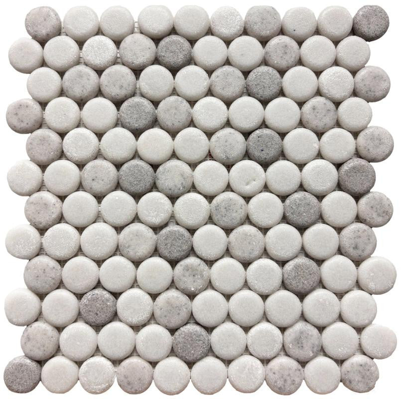 Liquid Drops Freshwater Glass Mosaic Tile 12x12 Sheet
