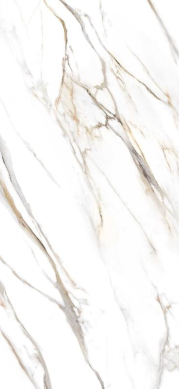 Coverlam Calacata Gold 48x102 Polished Marble Look Porcelain Panel