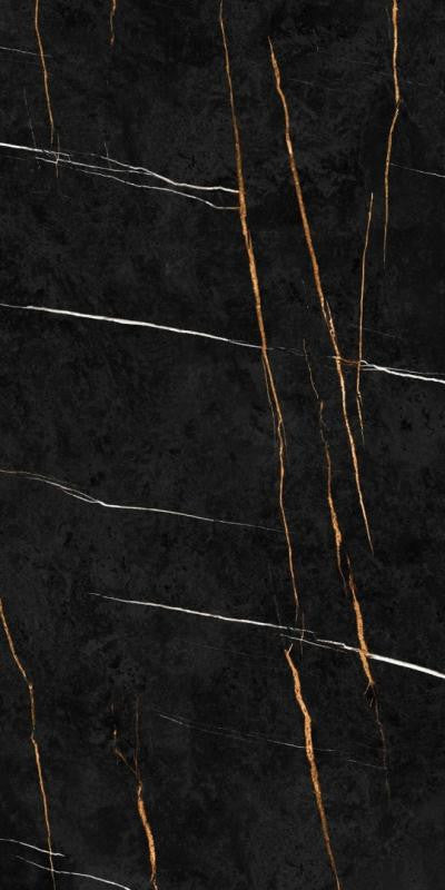Panel de Porcelana Marmoteca Sahara Noir 48x110 Efecto Mármol