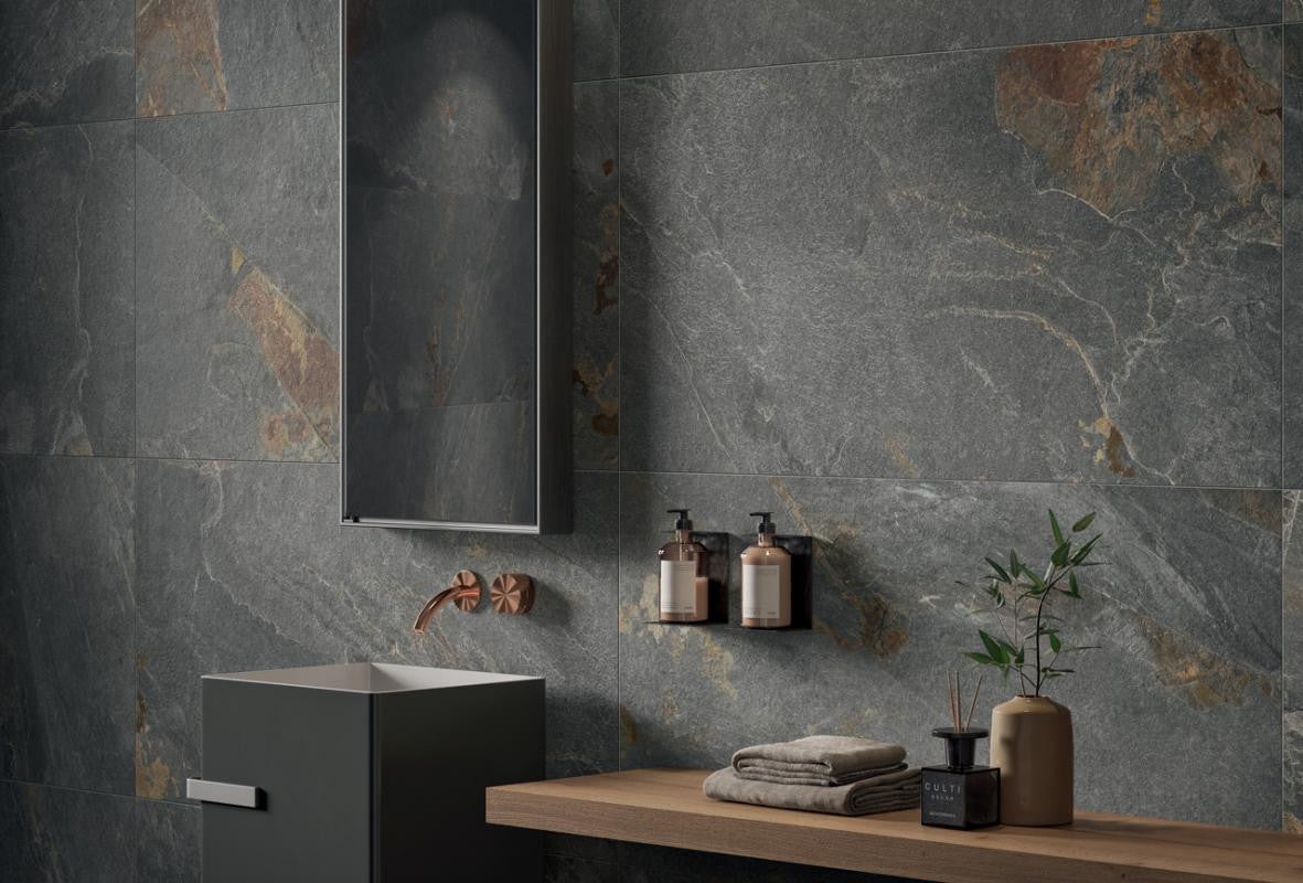 Panel de porcelana de aspecto piedra Stone Trace Hollow 48x109