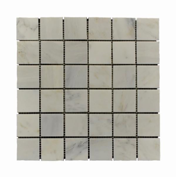 Carrara White 2x2 Marble Mosaic Tile 12x12