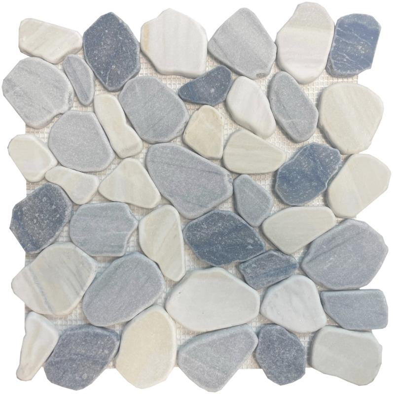 Beachwave Natural Pebble Stone Mosaic Tile 12x12 Sheet