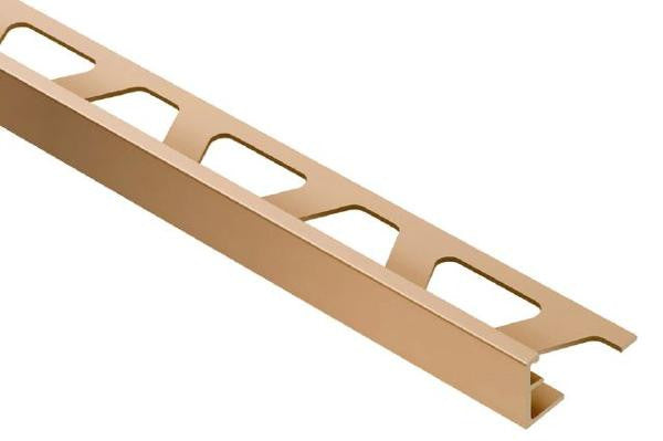JOLLY 3/8" Satin Copper Anodized Aluminum Tile Edge Trim