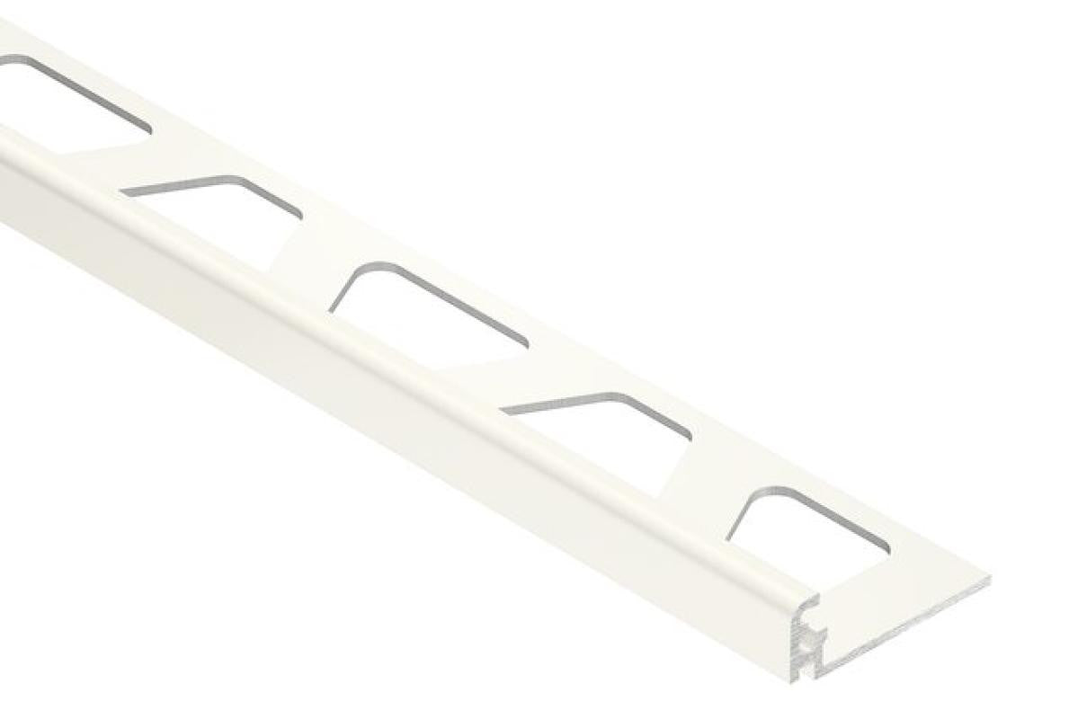 JOLLY 5/16" Bright White Aluminum Tile Edge Trim
