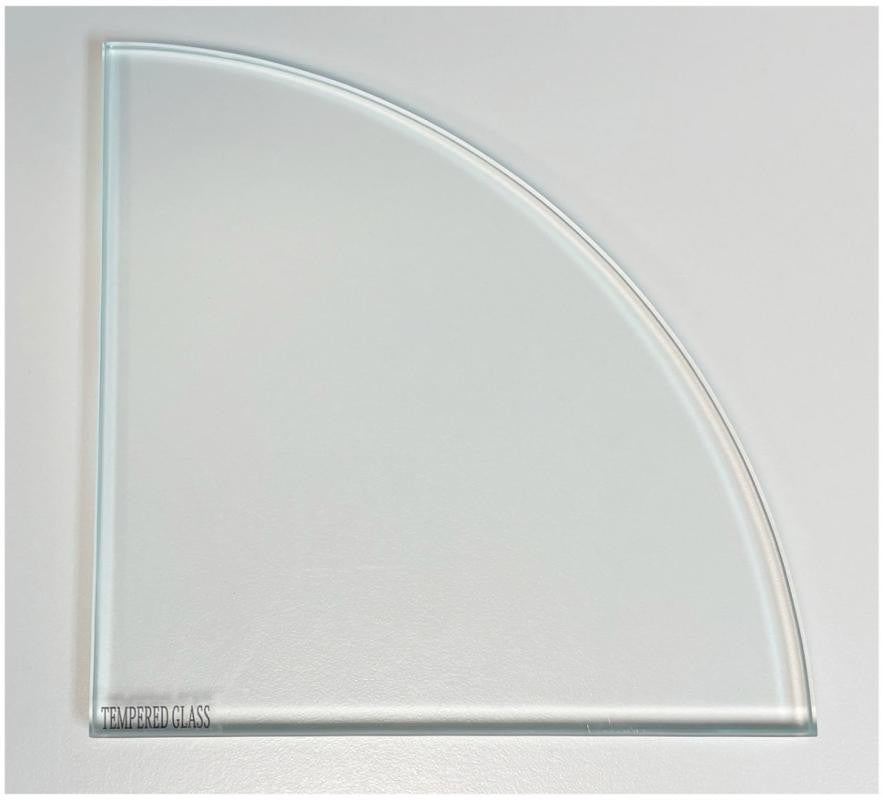 Super Clear Glass Corner Shelf 9x9