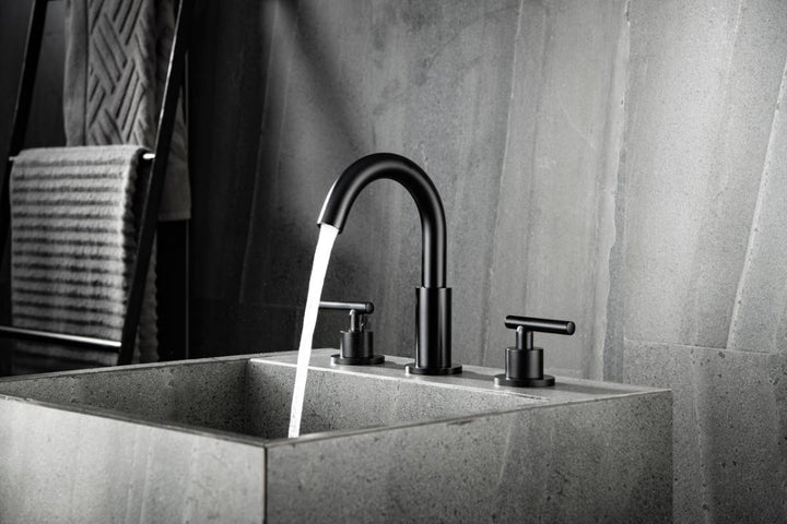 Widespread Two-Handle Bath Faucet 02813WB - Matte Black