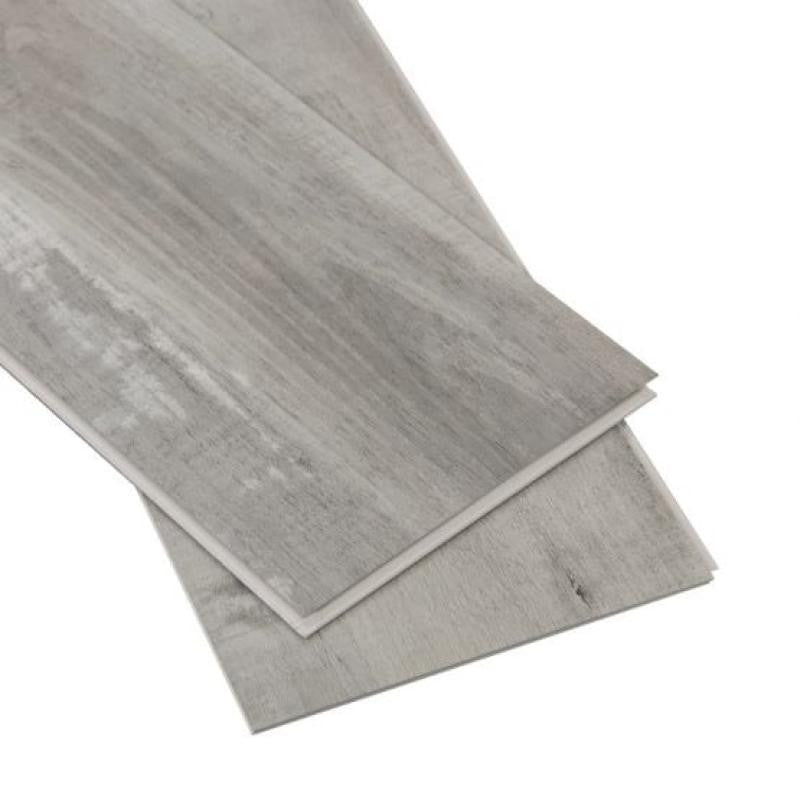 Listón de vinilo de lujo con apariencia de madera Gris Ceniza Niebla de 7x48