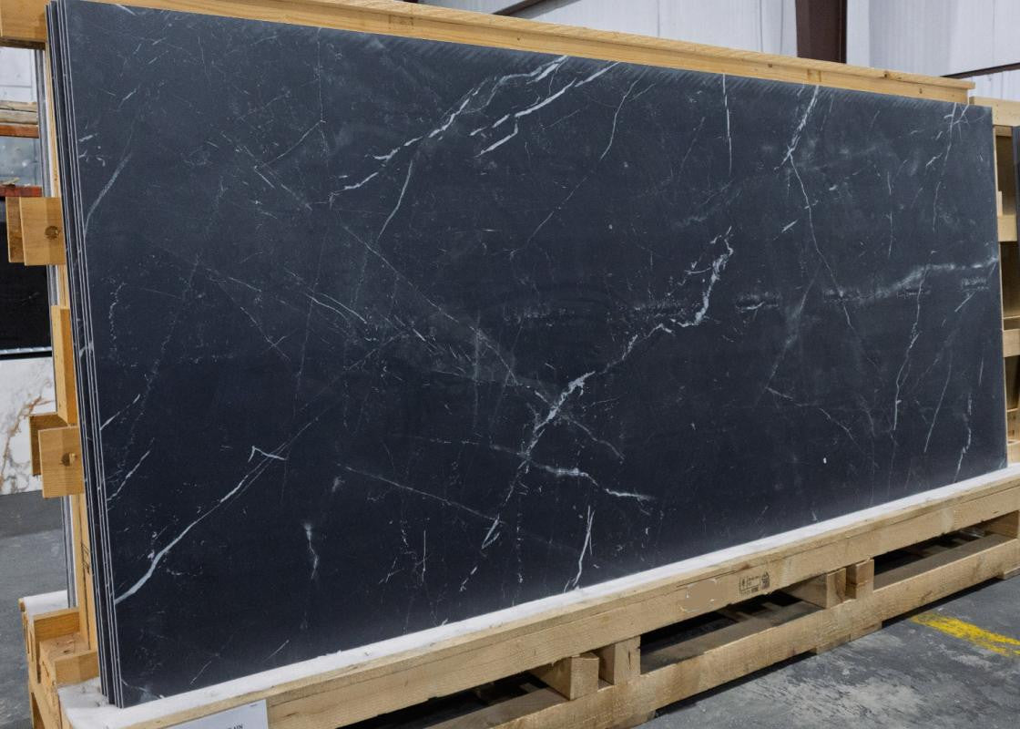 Marmoteca Marquinia Black 48x110 Marble Look Porcelain Slab