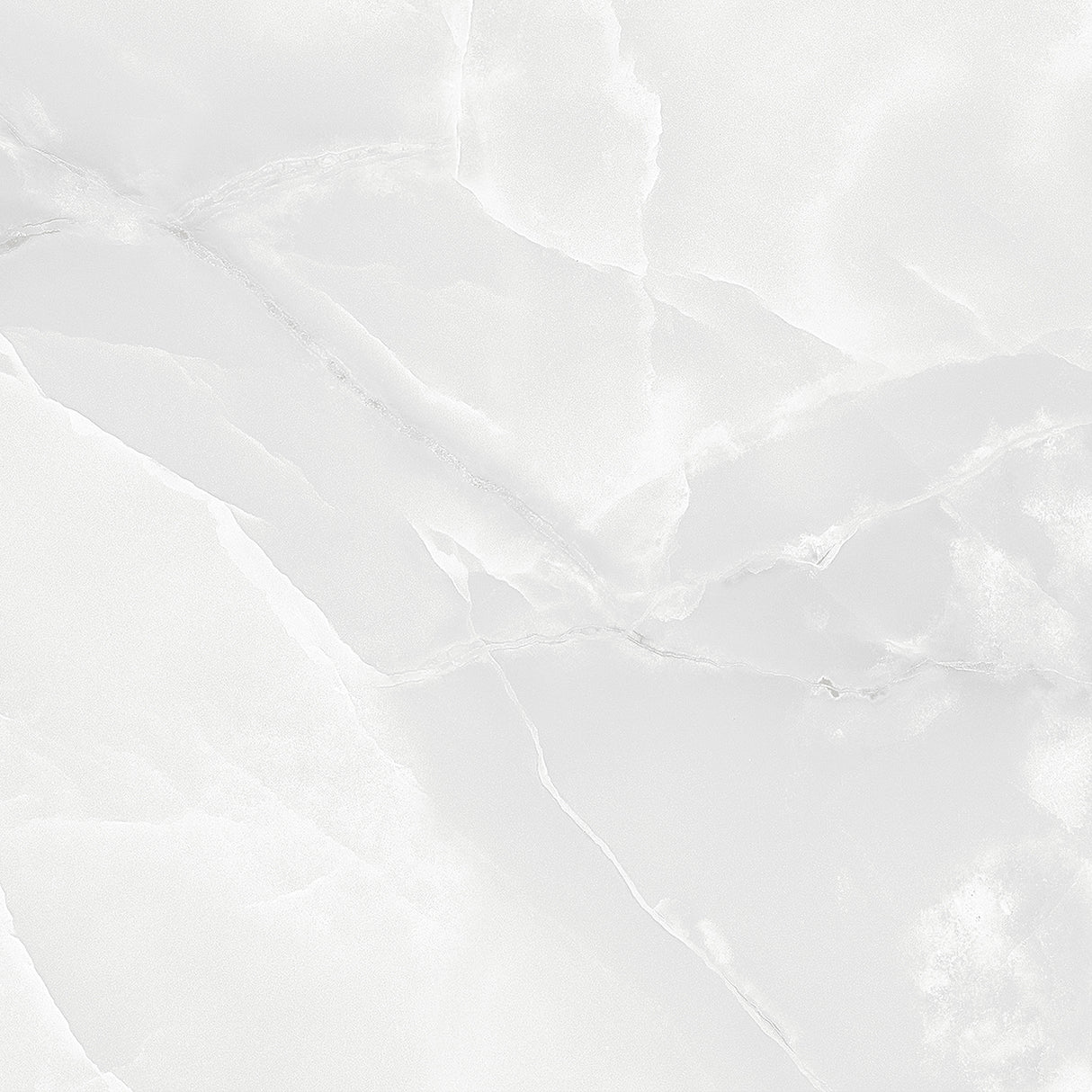 White marble texture porcelain tile with soft gray veining and a polished stone-like surface.