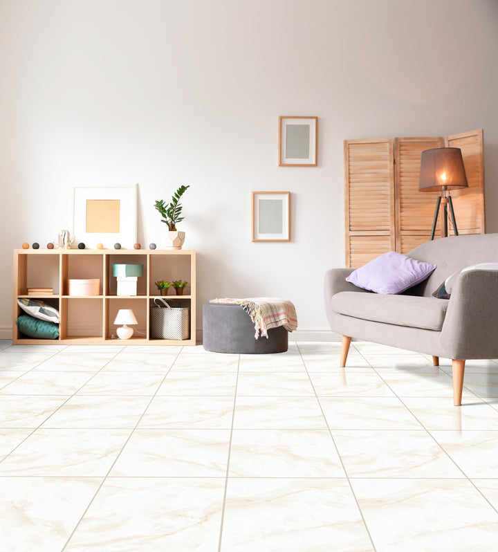 Onix Beige 18x18 Glossy Ceramic Floor Tile