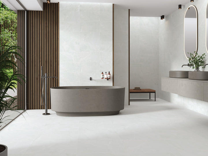 Scarlet Soft White 12x24 Matte Porcelain Tile