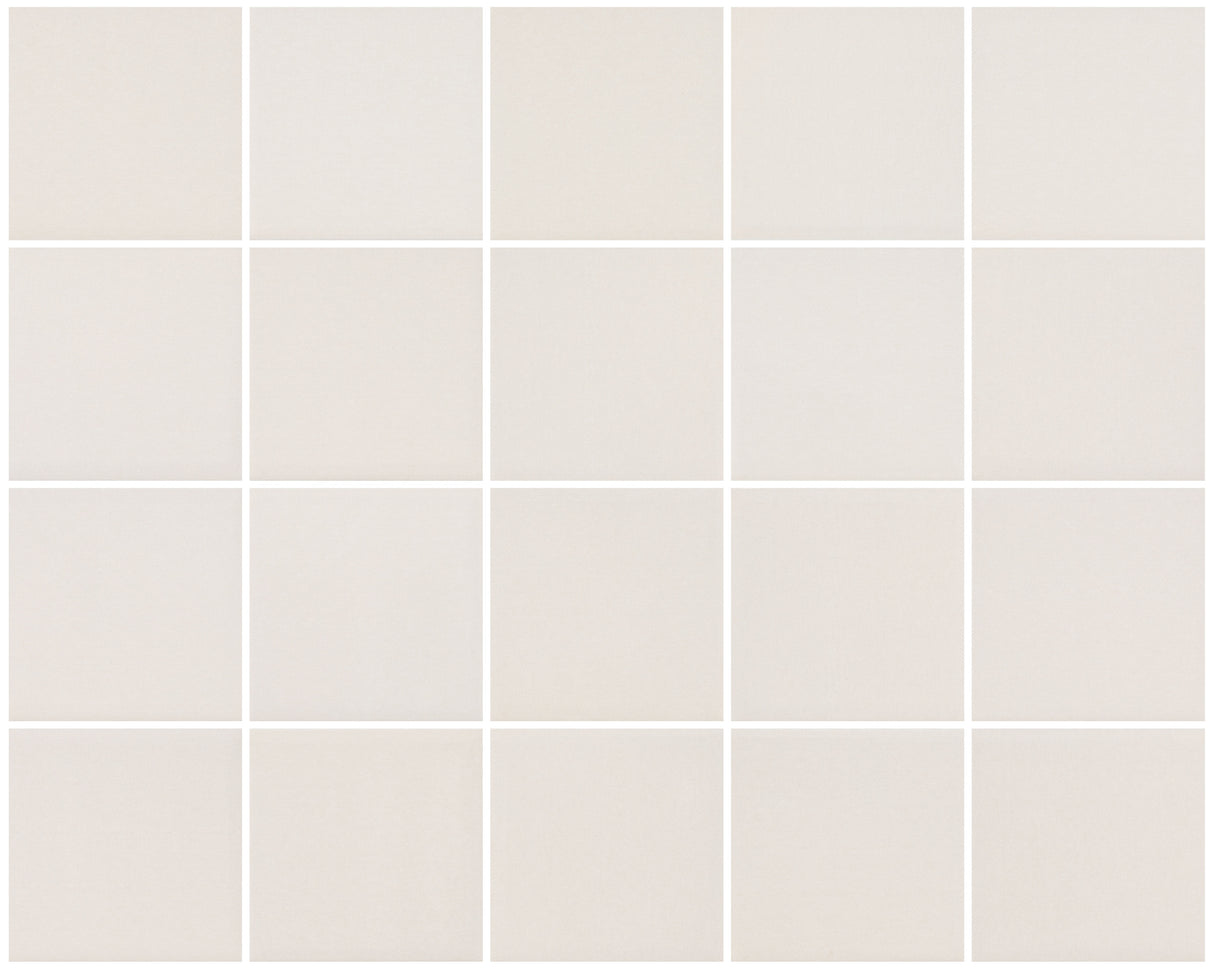 Neutral Shell 3x3 Ceramic Mosaic Tile 15x12 Sheet