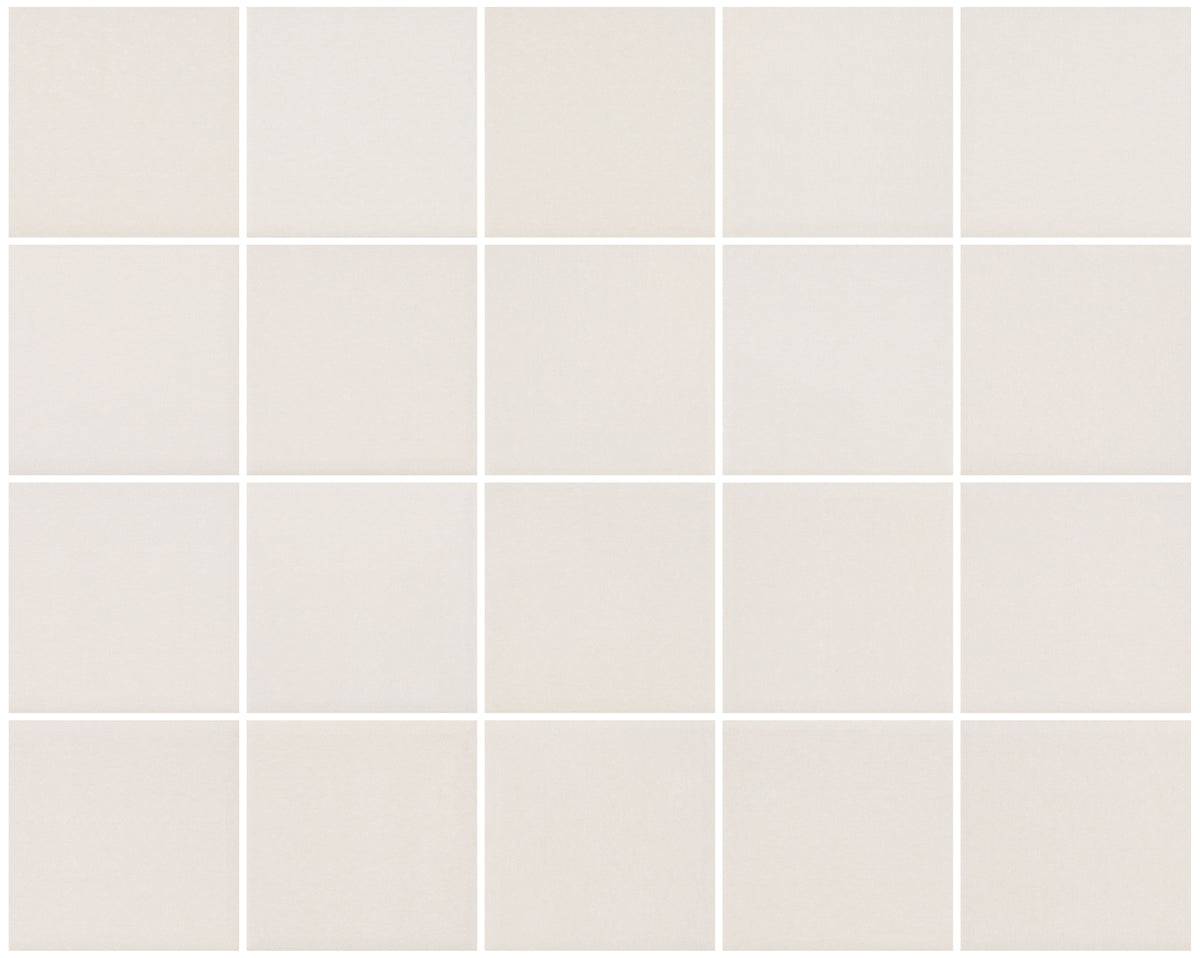 Neutral Shell 3x3 Ceramic Mosaic Tile 15x12 Sheet