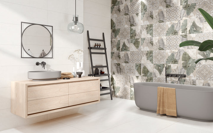 Verona White 12x40 Matte Ceramic Wall Tile
