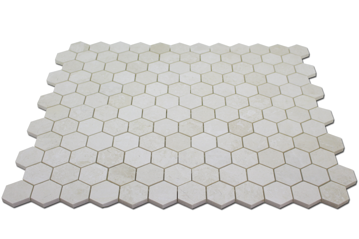 Larger Perla Honeycomb Mosaic Tile