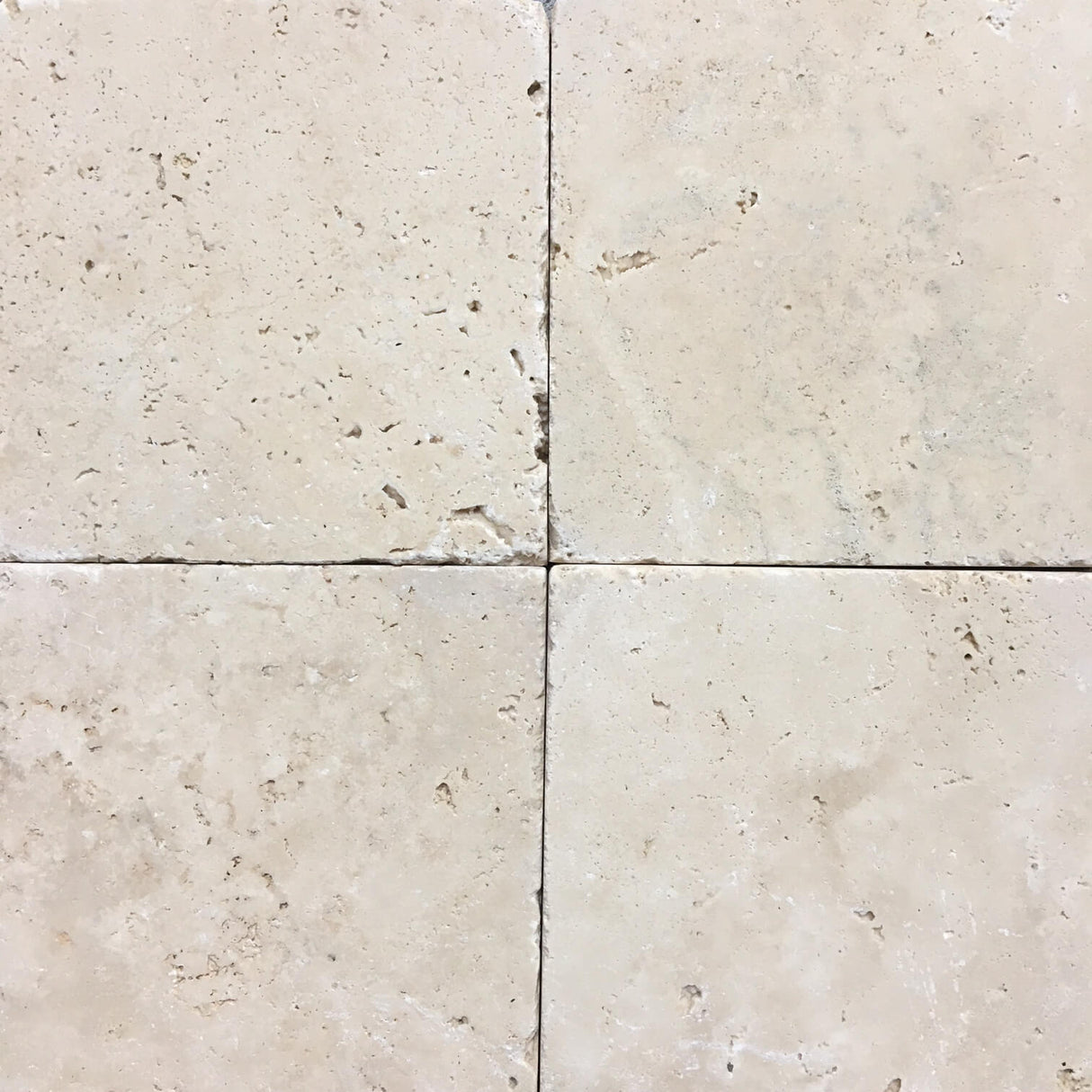 Ivory Travertine Tumbled 4x4 Mosaic Tile