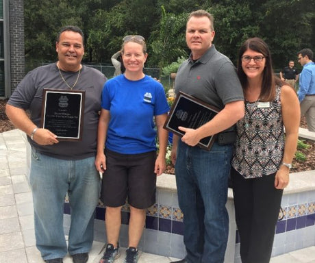 Tampa District 1 Police Memorial Garden for Officer Marrero Features Handmade Tile