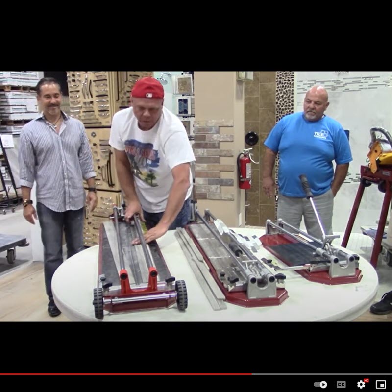 How to Cut Glass Tile and Wood Plank Tile: Cortag Demonstration