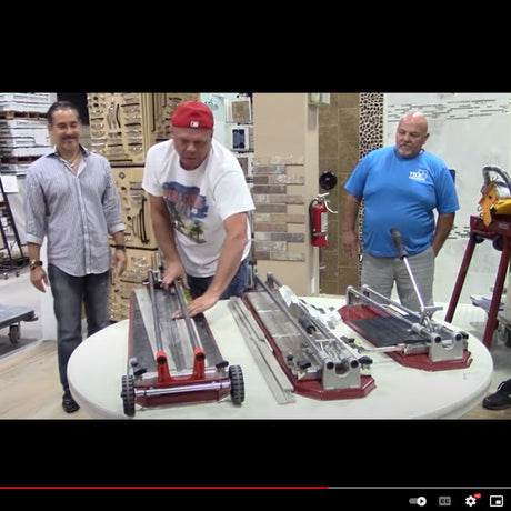 How to Cut Glass Tile and Wood Plank Tile: Cortag Demonstration