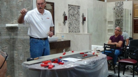Learn How to Use the Tuscan Leveling System When Installing Tile