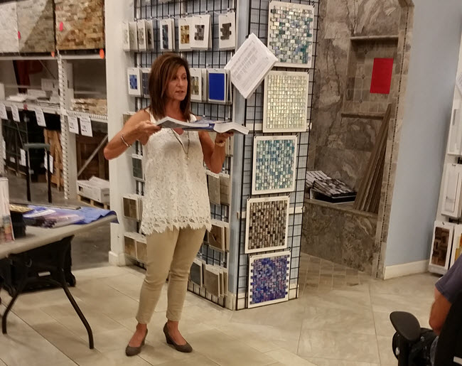 How To Apply Crystal Glass Grout? Jean Snell from The Tile Doctor Demonstrates