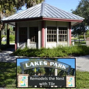 Lakes Park in Fort Myers Remodels "The Nest" with Tile