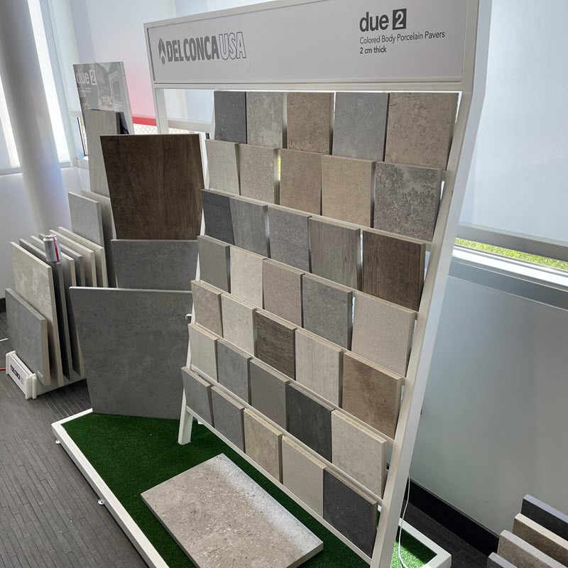 Versatile due2 Pavers from Del Conca USA at Tile Outlets of America