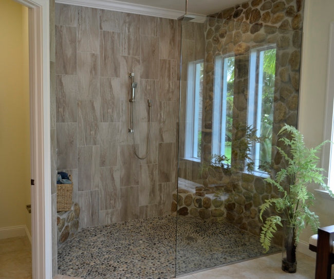 How to Use Pebbles and Penny Mosaics, Patterns and Ledger Panels in Your Home