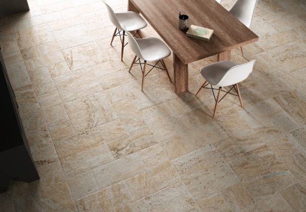 Porcelain Tile Patterns and Shell Stone Marble for Outdoor Patio Looks