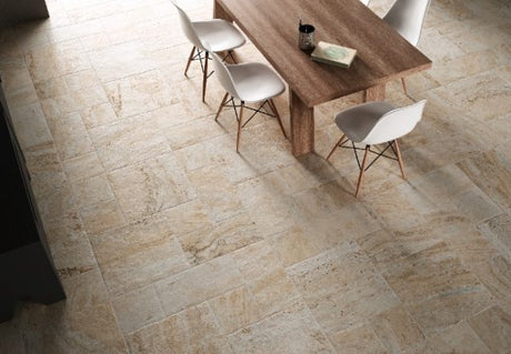 Porcelain Tile Patterns and Shell Stone Marble for Outdoor Patio Looks