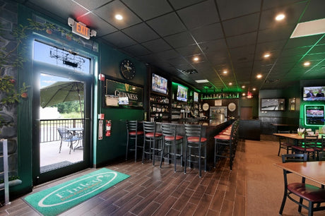 Finley’s Irish Pub Remodels with Wood Plank Tile and Stone-Inspired Tile