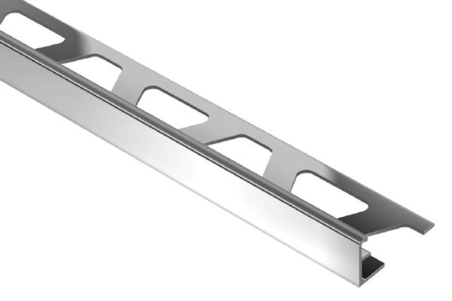 Schluter JOLLY polished chrome aluminum tile edge trim profile