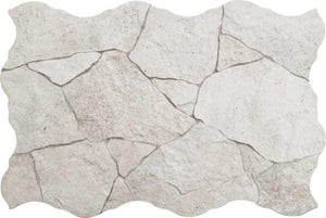 Borgogna Flagstone White 17x26 Stone Look Porcelain Tile