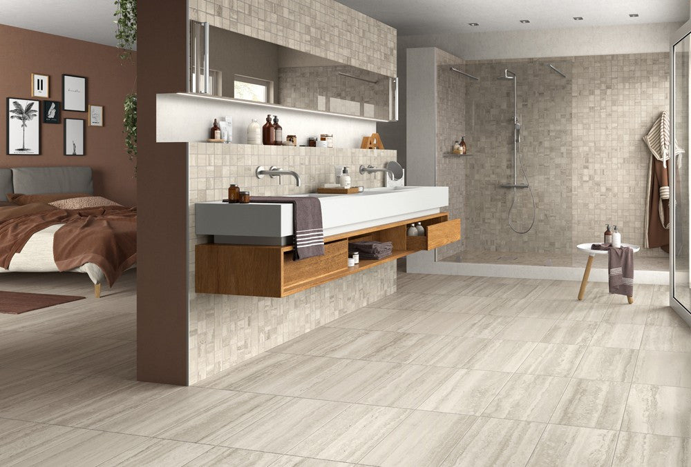 Flow Ice 12x24 Stone Look Porcelain Tile
