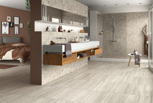 Flow Ivory 12x24 Stone Look Porcelain Tile