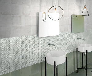 Vintage Bianco 8x8 Marble Look Porcelain Tile