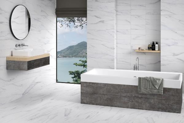 Michelangelo Gray Matte 4x13 Porcelain Subway Tile 2