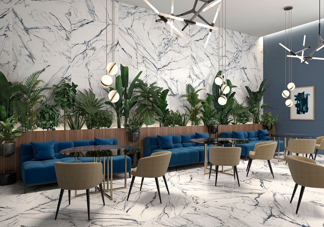 Oikos Blue 12x24 Polished Porcelain Tile