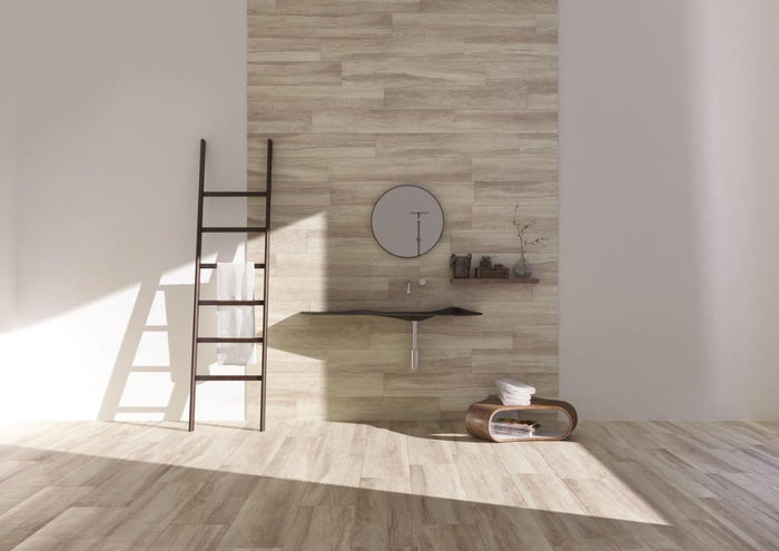 Hickory Almond 8x48 Wood Look Porcelain Plank Tile 2