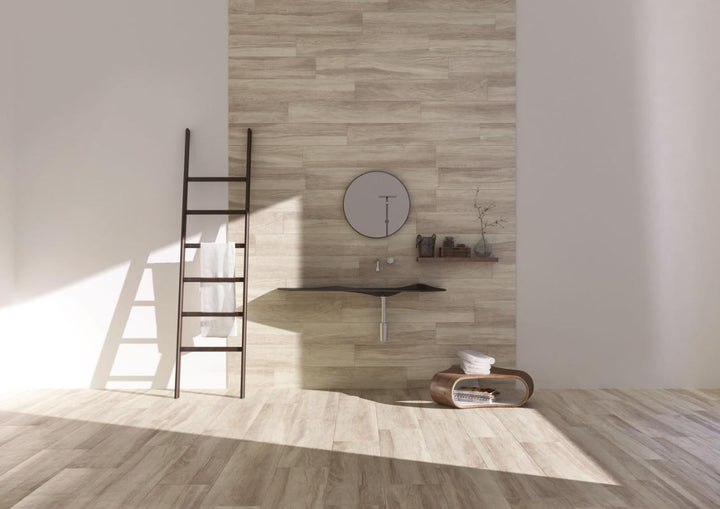Hickory Almond 8x48 Wood Look Porcelain Plank Tile