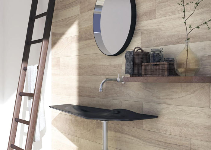 Hickory Almond 8x48 Wood Look Porcelain Plank Tile 3